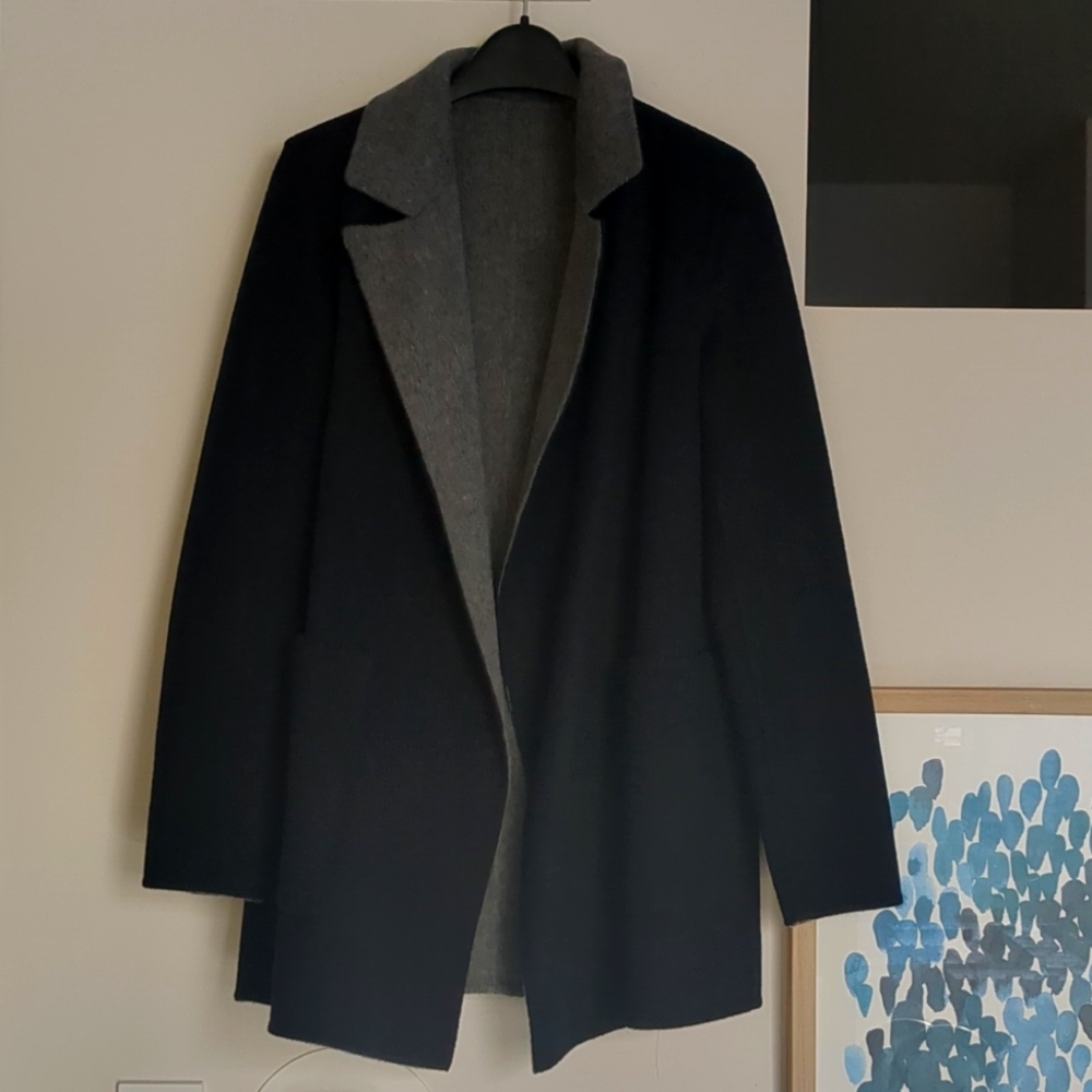 NWOT Theory Reversible Jacket - navy/gray